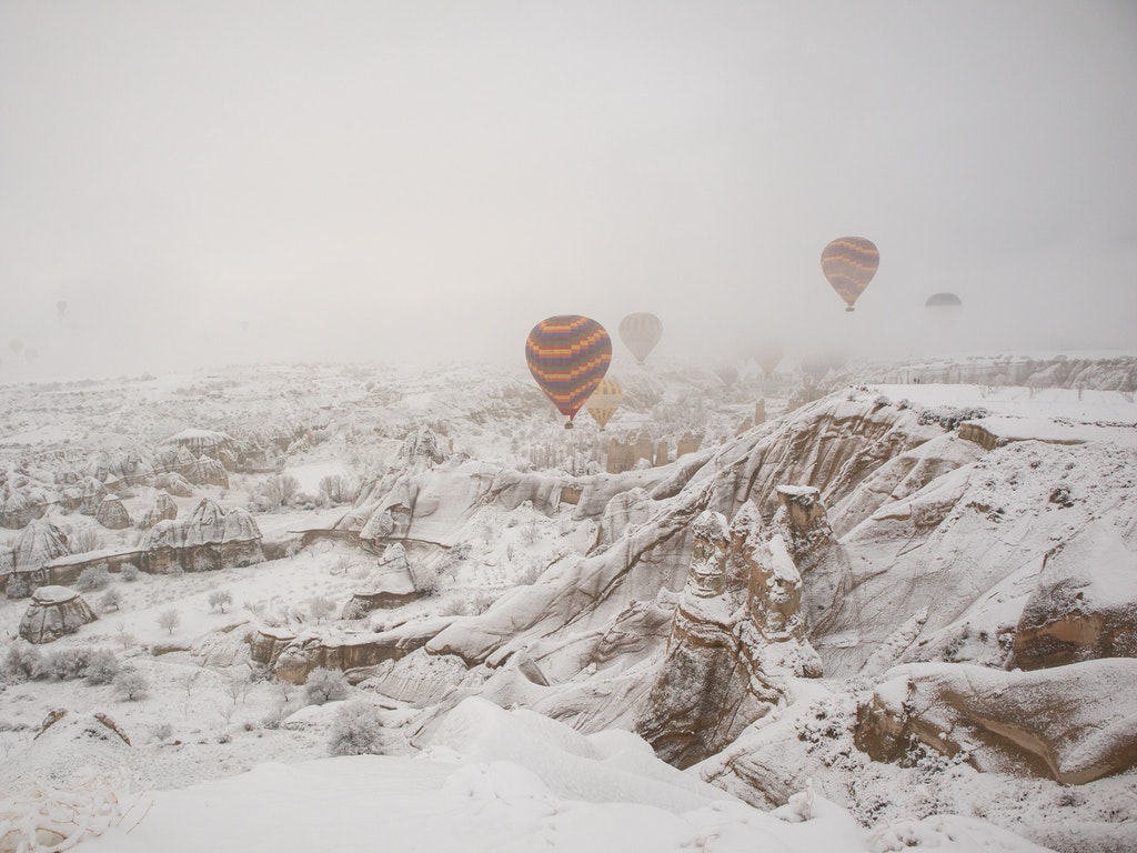 in winter Cappadocia