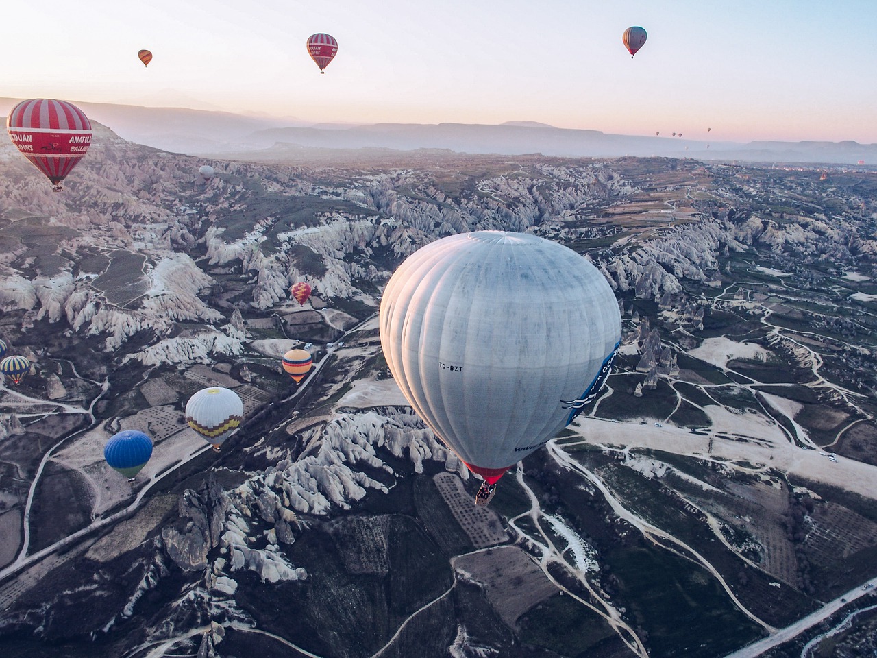 Hot air balloon in Cappadocia